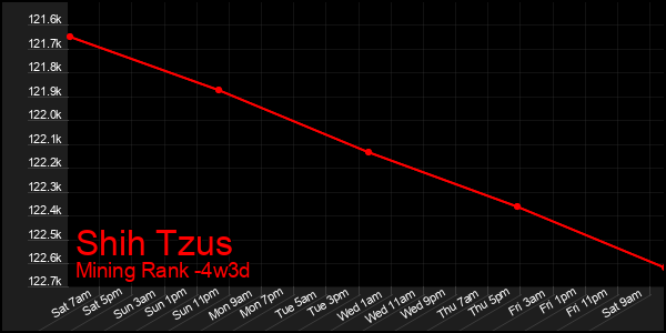 Last 31 Days Graph of Shih Tzus