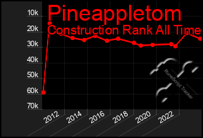 Total Graph of Pineappletom