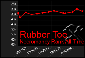 Total Graph of Rubber Toe