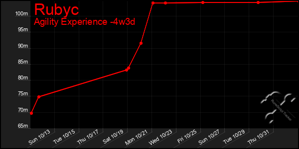 Last 31 Days Graph of Rubyc