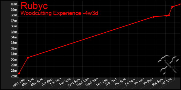 Last 31 Days Graph of Rubyc