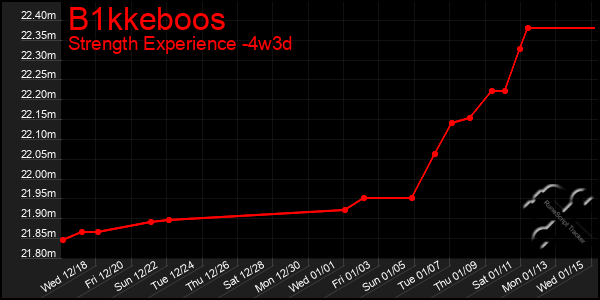 Last 31 Days Graph of B1kkeboos