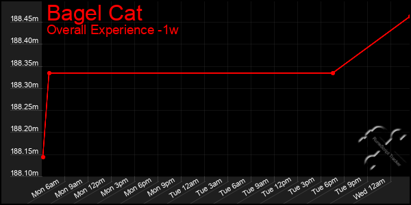 1 Week Graph of Bagel Cat