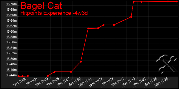 Last 31 Days Graph of Bagel Cat