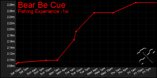 Last 7 Days Graph of Bear Be Cue