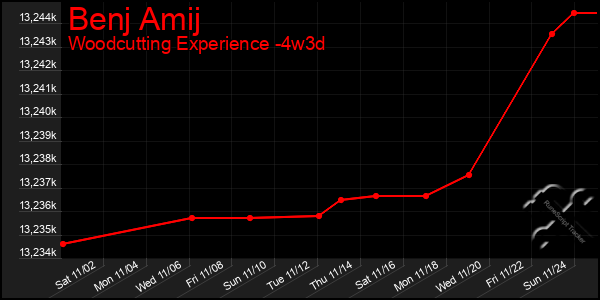 Last 31 Days Graph of Benj Amij