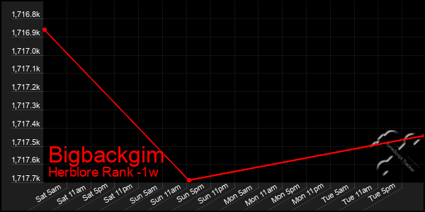 Last 7 Days Graph of Bigbackgim