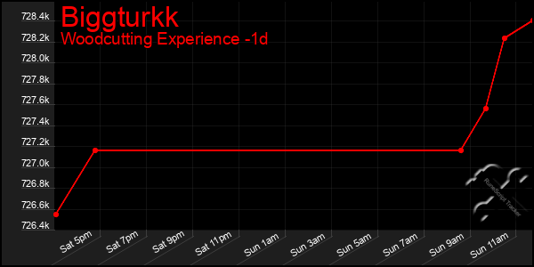 Last 24 Hours Graph of Biggturkk
