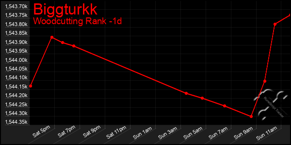 Last 24 Hours Graph of Biggturkk