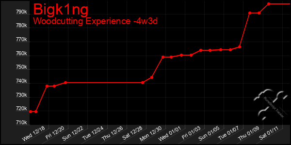 Last 31 Days Graph of Bigk1ng