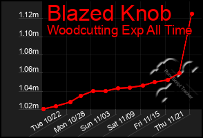 Total Graph of Blazed Knob