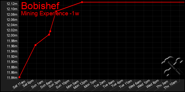 Last 7 Days Graph of Bobishef