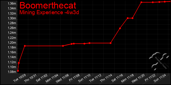 Last 31 Days Graph of Boomerthecat