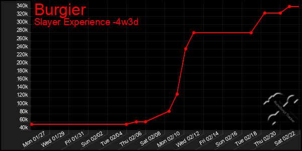 Last 31 Days Graph of Burgier