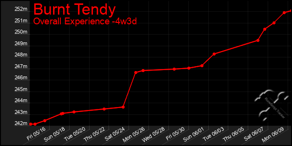Last 31 Days Graph of Burnt Tendy