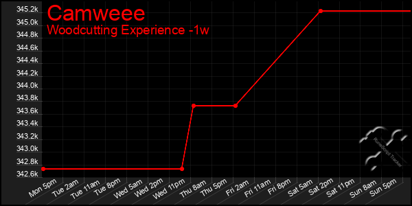 Last 7 Days Graph of Camweee