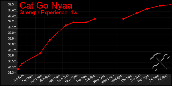 Last 7 Days Graph of Cat Go Nyaa