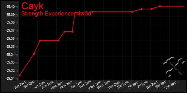 Last 31 Days Graph of Cayk