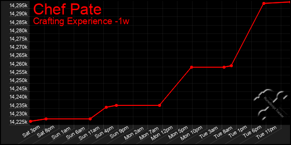 Last 7 Days Graph of Chef Pate