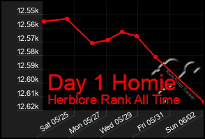 Total Graph of Day 1 Homie