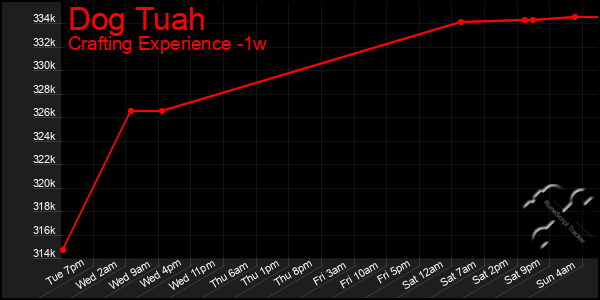 Last 7 Days Graph of Dog Tuah