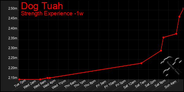 Last 7 Days Graph of Dog Tuah