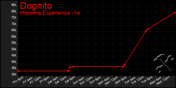 Last 7 Days Graph of Dognito