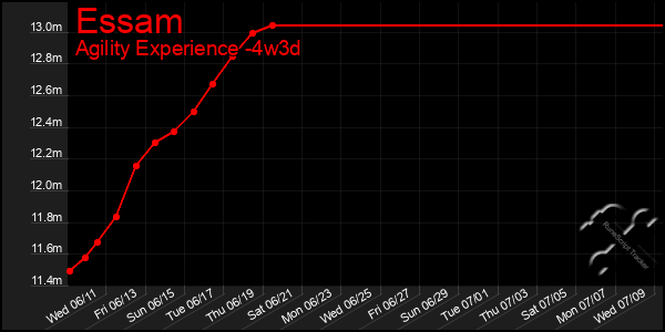 Last 31 Days Graph of Essam