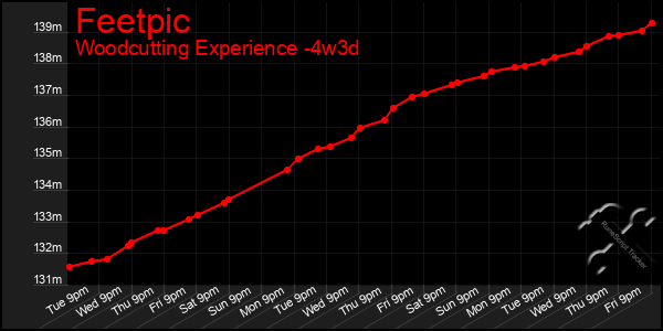 Last 31 Days Graph of Feetpic