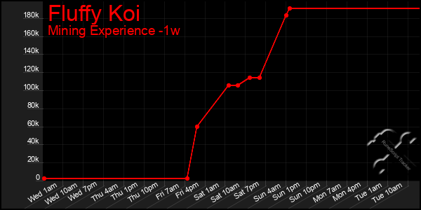 Last 7 Days Graph of Fluffy Koi