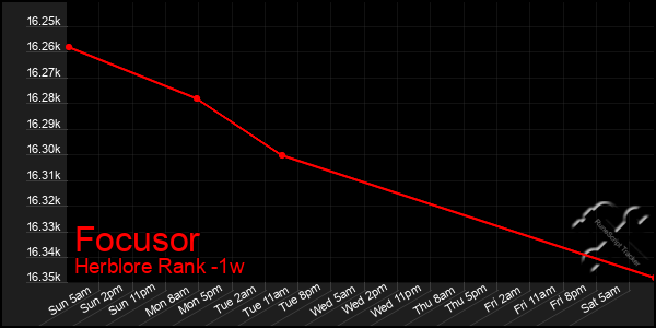 Last 7 Days Graph of Focusor