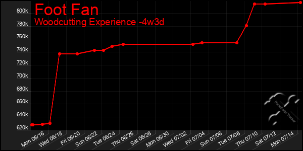 Last 31 Days Graph of Foot Fan
