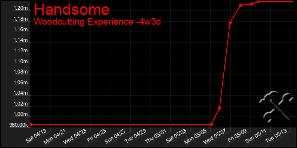 Last 31 Days Graph of Handsome