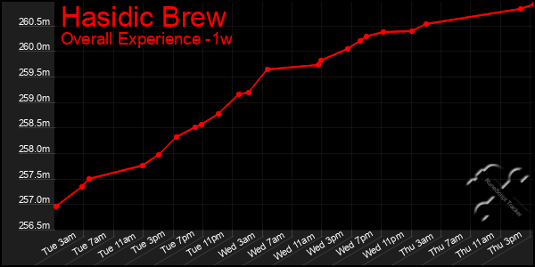 1 Week Graph of Hasidic Brew