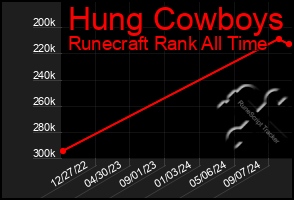 Total Graph of Hung Cowboys