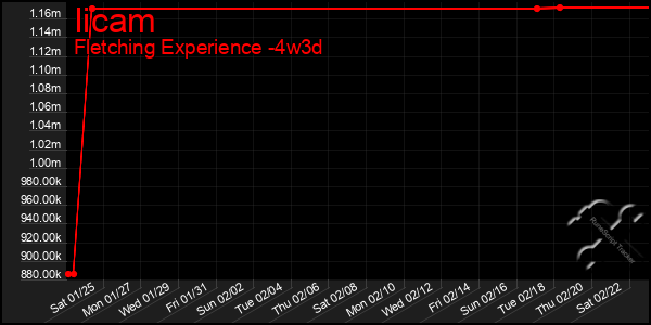 Last 31 Days Graph of Iicam