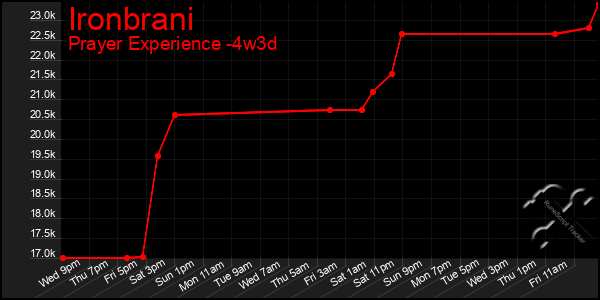 Last 31 Days Graph of Ironbrani