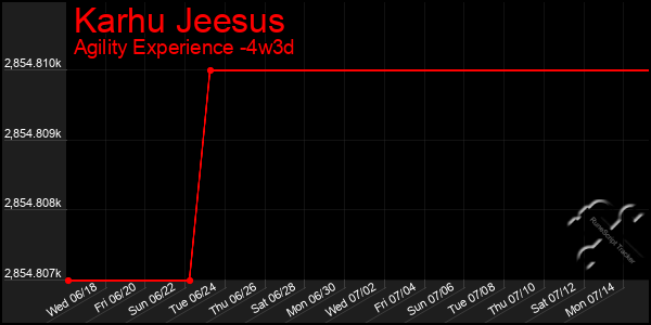 Last 31 Days Graph of Karhu Jeesus