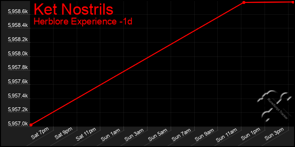 Last 24 Hours Graph of Ket Nostrils