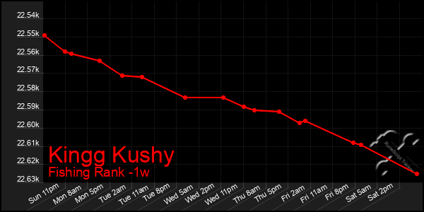 Last 7 Days Graph of Kingg Kushy