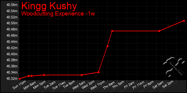 Last 7 Days Graph of Kingg Kushy