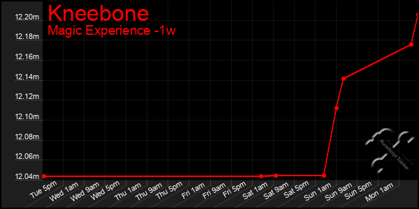 Last 7 Days Graph of Kneebone