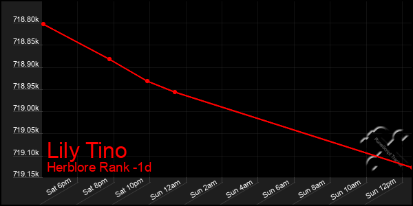 Last 24 Hours Graph of Lily Tino