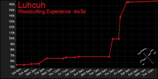 Last 31 Days Graph of Luhcuh