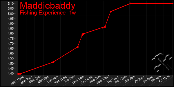 Last 7 Days Graph of Maddiebaddy