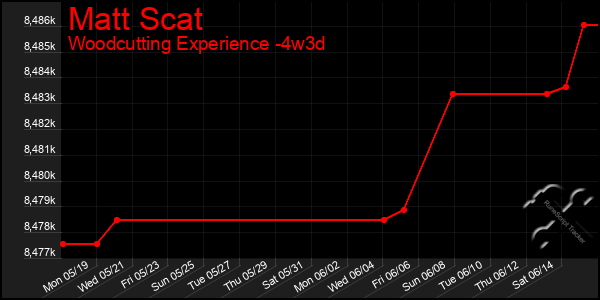 Last 31 Days Graph of Matt Scat