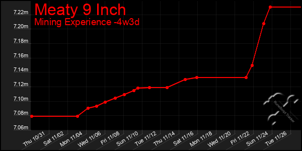 Last 31 Days Graph of Meaty 9 Inch