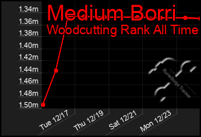 Total Graph of Medium Borri