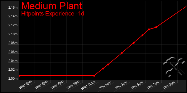 Last 24 Hours Graph of Medium Plant