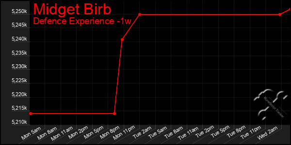 Last 7 Days Graph of Midget Birb
